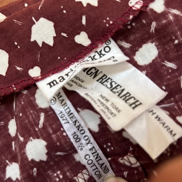 Vintage 1977 Marimekko Finland Design Research Print Tunic Excellent Condition - Picture 2 of 16